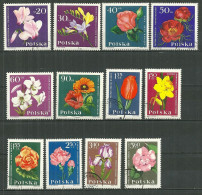 POLAND Oblitéré 1394-1405 Fleur Fleurs Rose Tulipe - Used Stamps