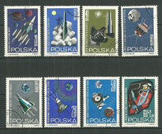 POLAND Oblitéré 1406-1413 Conquêtes Spatiales Espace - Used Stamps