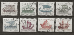 POLAND Oblitéré 1415-1422 Navigation à Voile Voilier Bateau Navire - Used Stamps