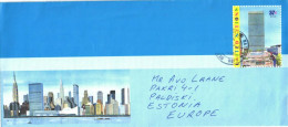 United States:United Nations Postal Stationery-cover 37 Cents 2003 From USA To Estonia 2004 - Covers & Documents