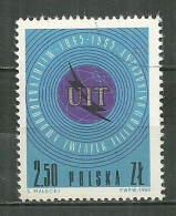 POLAND Oblitéré 1437 Centenaire De L'union Internationale Des Télécommunications - Used Stamps