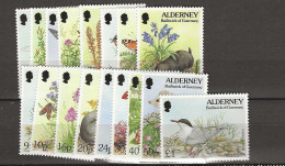 1994 MNH Alderney Mi 65-81 Postfris** - Alderney