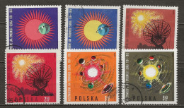 POLAND Oblitéré 1457-1462 Année Internationale Du Soleil Globe Espace - Used Stamps