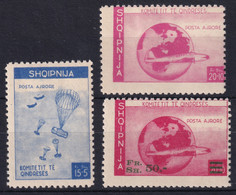 ALBANIA 1948-52 - MLH - Government In Exile Issues - 3 Stamps - Albanie