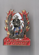 PIN'S THEME POMPIERS  VILLEFRANCHE LAURAGAIS - Firemen