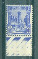 TUNISIE - N°277** MNH SCAN DU VERSO. Types De 1926-28. Bas De Feuille. - Ongebruikt