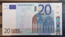 1 X 20€ Euro Trichet  P016C4 X32072791205 - UNC - 20 Euro