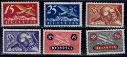 SWITZERLAND 1923 AIR MAIL MI 179-84 MNH VF!! - Neufs