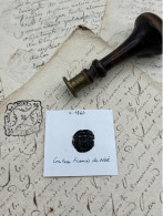 CACHET CIRE ANCIEN - Sigillographie - SCEAUX - WAX SEAL - V 1860 Comtesse Francis De NOÉ - Timbri