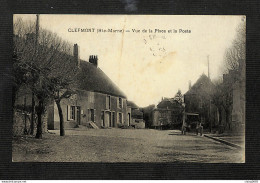 52 - CLEFMONT - Vue De La Place Et La Poste - 1946 - Clefmont