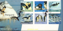 429381 MNH NUEVA ZELANDA. Dependencia Ross 2001 PINGUINOS - Nuevos