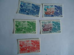 FRANCE MNH STAMPS SET 5 CONCEILD DE L EUROPE - Idee Europee