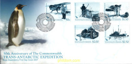 476782 MNH NUEVA ZELANDA. Dependencia Ross 2007 CINCUENTENARIO DE LA EXPEDICION TRANS-ANTARTICA DE LA COMMONWEALTH - Nuevos