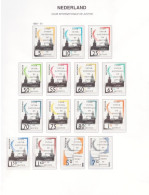 Netherlands Cour Internationale De Justice 1989-91, Numbers D44-D58, Postfris - Dienstzegels
