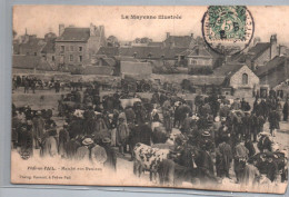 Pré En Pail : Marché Aux Bestiaux - Pre En Pail