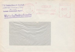 DDR Brief Mit Freistempel Arnstadt 1986 Roz RFT Fernmeldewerk Arnstadt  VEB - Franking Machines (EMA)