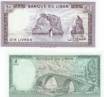 LIBAN LOT DE 2 BILLETS - Lebanon