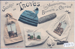 TROYES- UN SOUVENIR DE TROYES- LES ANDOUILLETTES ET LES BONNETS DE COTON - Troyes