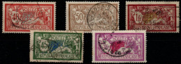 FRANCE - LOT De 5 Timbres Type MERSON. YT N° 119, 120, 121, 143 Et 240. Très Bas Prix, à Saisir. - Used Stamps