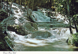 2 AK Jamaica * Dunn's River Falls - Sie Gehören Zu Den Weltweit Sehr Seltenen Wasserfällen Die Direkt Ins Meer Münden * - Jamaïque