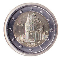 2 Euro Commémoratif Allemagne 2023 - Hamburg - Germany