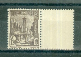 TUNISIE - N°279** MNH SCAN DU VERSO. Types De 1926-28. Bord De Feuille. - Unused Stamps