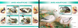 Guinea Bissau 2022, Animals, Water Birds, 4val In BF +BF - Eenden