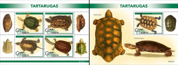 Guinea Bissau 2022, Animals, Turtle I, 4val In BF+BF - Turtles