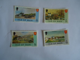 ISLE OF MAN   MNH SET 4 LANDSCAPES - 1977