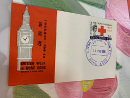 Hong Kong Stamp 1966 British Week FDC Rare - Brieven En Documenten