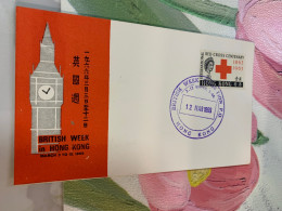 Hong Kong Stamp 1966 British Week FDC Rare - Brieven En Documenten