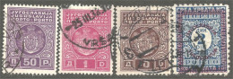 954 Yougoslavie Taxe 1931-33 Postage Due 4 Stamps (YUG-407) - Portomarken