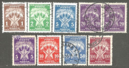 954 Yougoslavie Taxe 1946-47 Postage Due 8 Stamps (YUG-408) - Impuestos