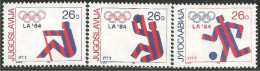 954 Yougoslavie 1984 Rowing Aviron Basketball Football Soccer No Gum (YUG-320) - Autres & Non Classés