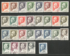 954 Yougoslavie 29 Timbres Différents Tito (YUG-327) - Altri & Non Classificati