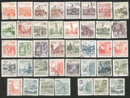 954 Yougoslavie 39 Timbres Différents Monuments (YUG-330) - Altri & Non Classificati