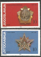 954 Yougoslavie Armoiries Coat Arms Médailles Medals Decorations Militaires MNH ** Neuf SC (YUG-314b) - Briefmarken