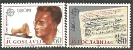 954 Yougoslavie Jodip Slavenski Music Composer Compositeur Musique Partition MNH ** Neuf SC (YUG-309b) - Médecine