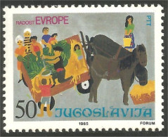 954 Yougoslavie Enfants Charette Cheval Horse-drawn Cart MNH ** Neuf SC (YUG-307) - Nuovi
