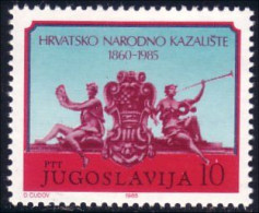 954 Yougoslavie Croatian Theater MNH ** Neuf SC (YUG-93a) - Nuovi