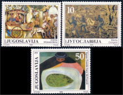 954 Yougoslavie Paintings Tableaux MNH ** Neuf SC (YUG-98) - Ungebraucht