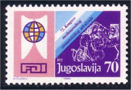 954 Yougoslavie Stomatologists Médecins MNH ** Neuf SC (YUG-91) - Medicina