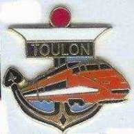 @@ Ancre Marine Nationale Pompon  Bâchi TOULON SNCF TGV Orange (2.5x2.5) EGF @@ma166 - Armee