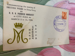 Hong Kong Stamp 1966 Bristish Week Stamp Exhibition FDC Rare - Lettres & Documents