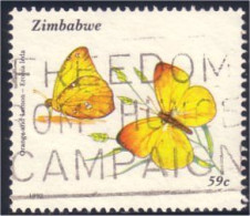 962 Zimbabwe Butterfly Schmetterling Farfala Mariposa Papillon (ZIM-20) - Zimbabwe (1980-...)