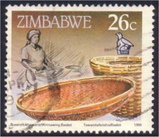 962 Zimbabwe Baskets Tressage Paniers Winnowing (ZIM-15) - Trees