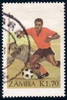 958 Zambia Football Soccer K 1.70 (ZAM-48) - Zambie (1965-...)