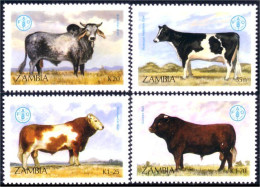 958 Zambia Oxen Bull Boeuf Taureau MNH ** Neuf SC (ZAM-27a) - Fattoria