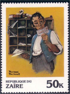 956 Zaire Employé Postes Postal Clerk Normand Rockwell MNH ** Neuf SC (ZAI-4) - Sonstige & Ohne Zuordnung