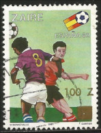 956 Zaire Football Soccer Espana 82 (ZAI-12) - Usados
